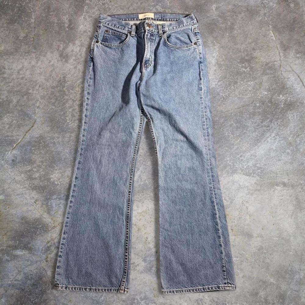 Vintage Y2K GAP light wash blue flare jeans Made in USA Size‎ 10